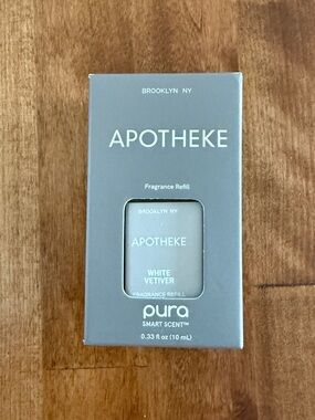 Apotheke White Vetiver Pura Diffuser Refill Oil BRAND NEW